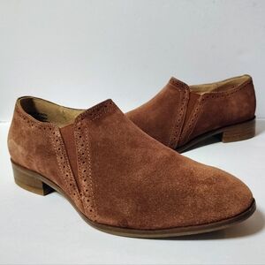 Seychelles Liendo Women's Suede Leather Slip-On Block Heel Shooties Size 7